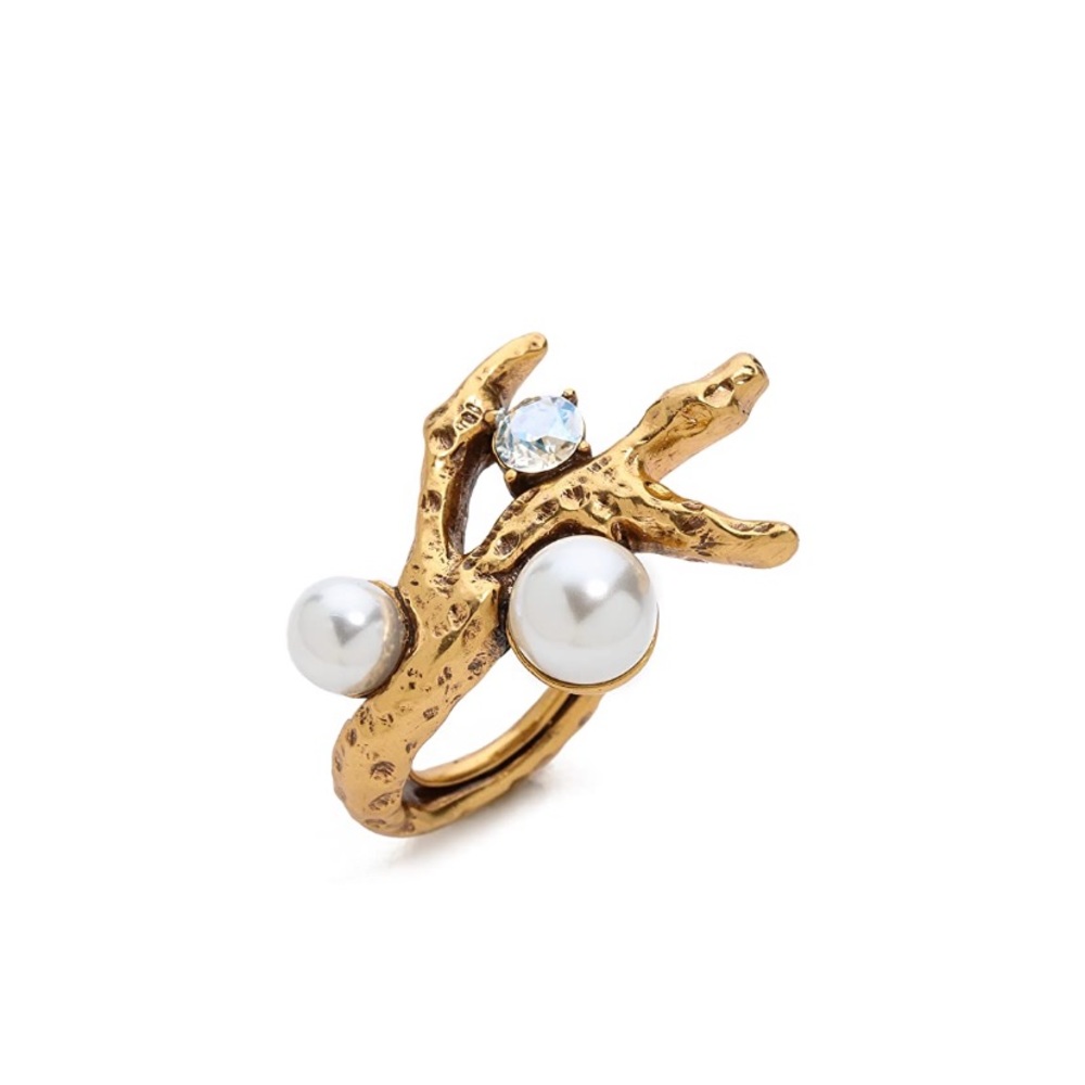 Oscar de la Renta faux coral ring - Picture 4 of 8